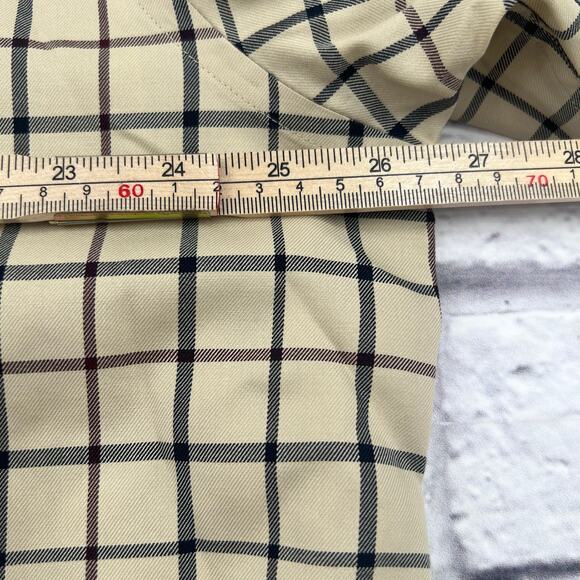 BROOKS BROTHER Men's Non Iron Button Down Shirt‎ Size XL Tan Plaid Long Sleeve - Picture 7 of 9